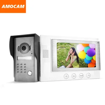 7" LCD Monitor Wired Video Intercom Door Phone Doorbell Door Viewer IR Night Vision Home Security Kits for Villa Home 7" LCD Monitor Wired Video Intercom Door Phone Doorbell Door Viewer IR Night Vision Home Security Kits for Villa Home