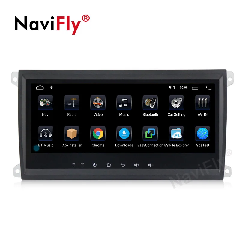 Flash Deal NaviFly Android 9.1 32G ROM Car Audio gps navigator for Porsche Cayenne 2003-2010 with FM AM radio cassette RDS 2