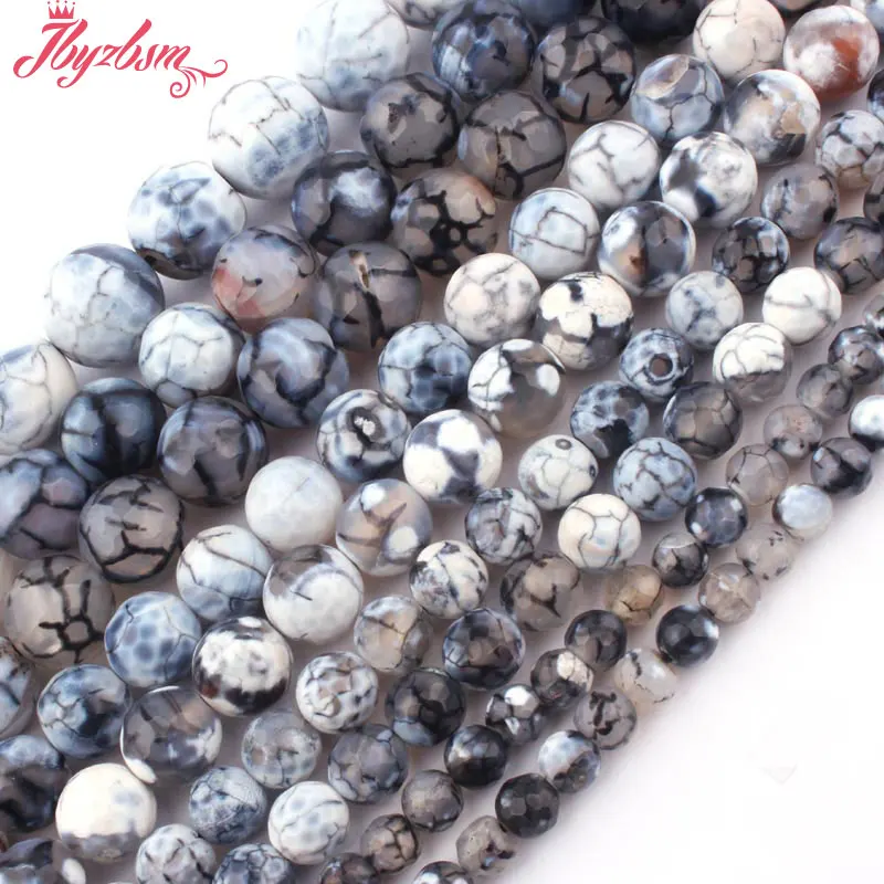 6 8 10 12mm Round Faceted Fire Agates Natural Stone Beads For DIY Necklace Bracelets Jewelry Making Loose 15&quot Free Shipping | Украшения