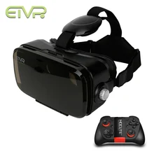 2017 ETVR Immersive Virtual Reality 3D Glasses Google Cardboard VR Box Headset 120 Degrees FOV + Bluetooth Gamepad Controller