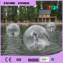 Water walking ball 2m diameter 0.8mm PVC inflatable ball children and adult’s toy playing on the water
