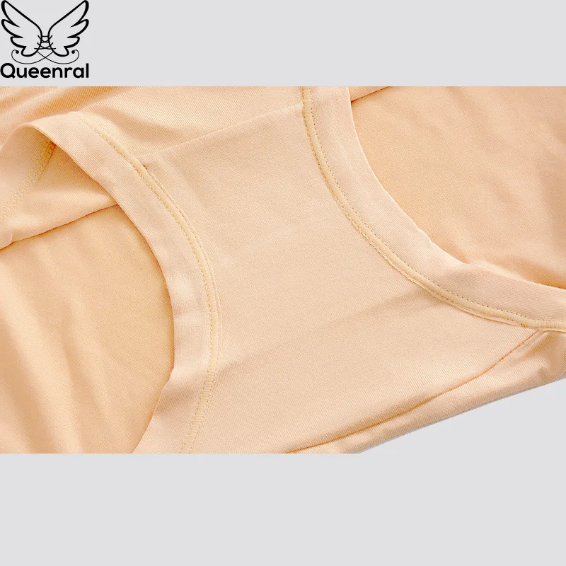 Queenral хлопковые трусы для женщин Большие размеры L XL XXL XXXL XXXXL середины талии