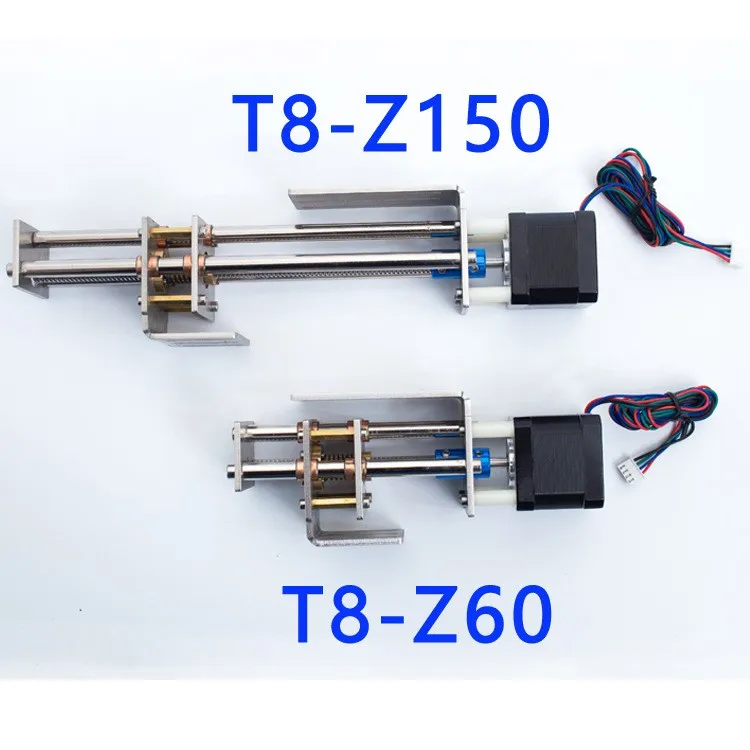 ЧПУ Z-Axis Slide 60 мм ход DIY линейный Z Slide w/шаговый двигатель фрезерный гравировальный станок T8-Z60