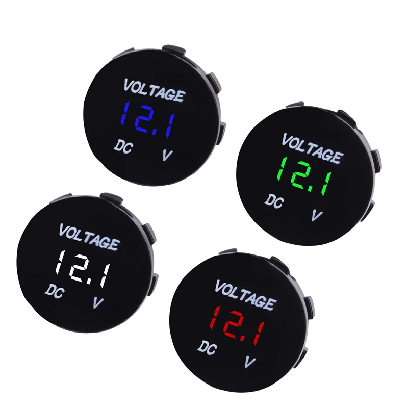 

SPELAB Universal Auto Car Motorcycle LED DC 5V-48V Panel New Mini Digital Volt Voltage Meter Tester Monitor Display Voltmeter