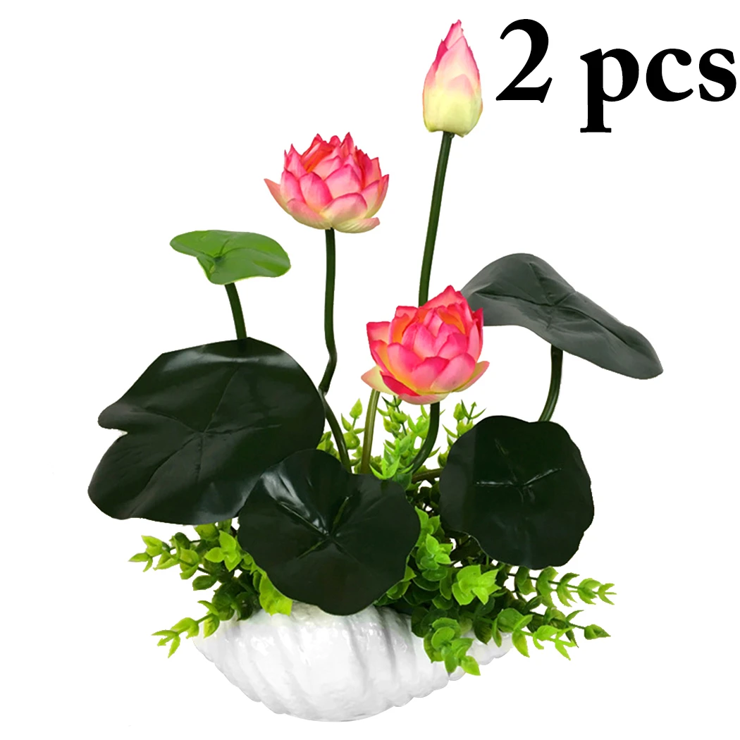 

2 Bunches Artificial Flower Lifelike Elegant Fake Flower Fake Plant For Home