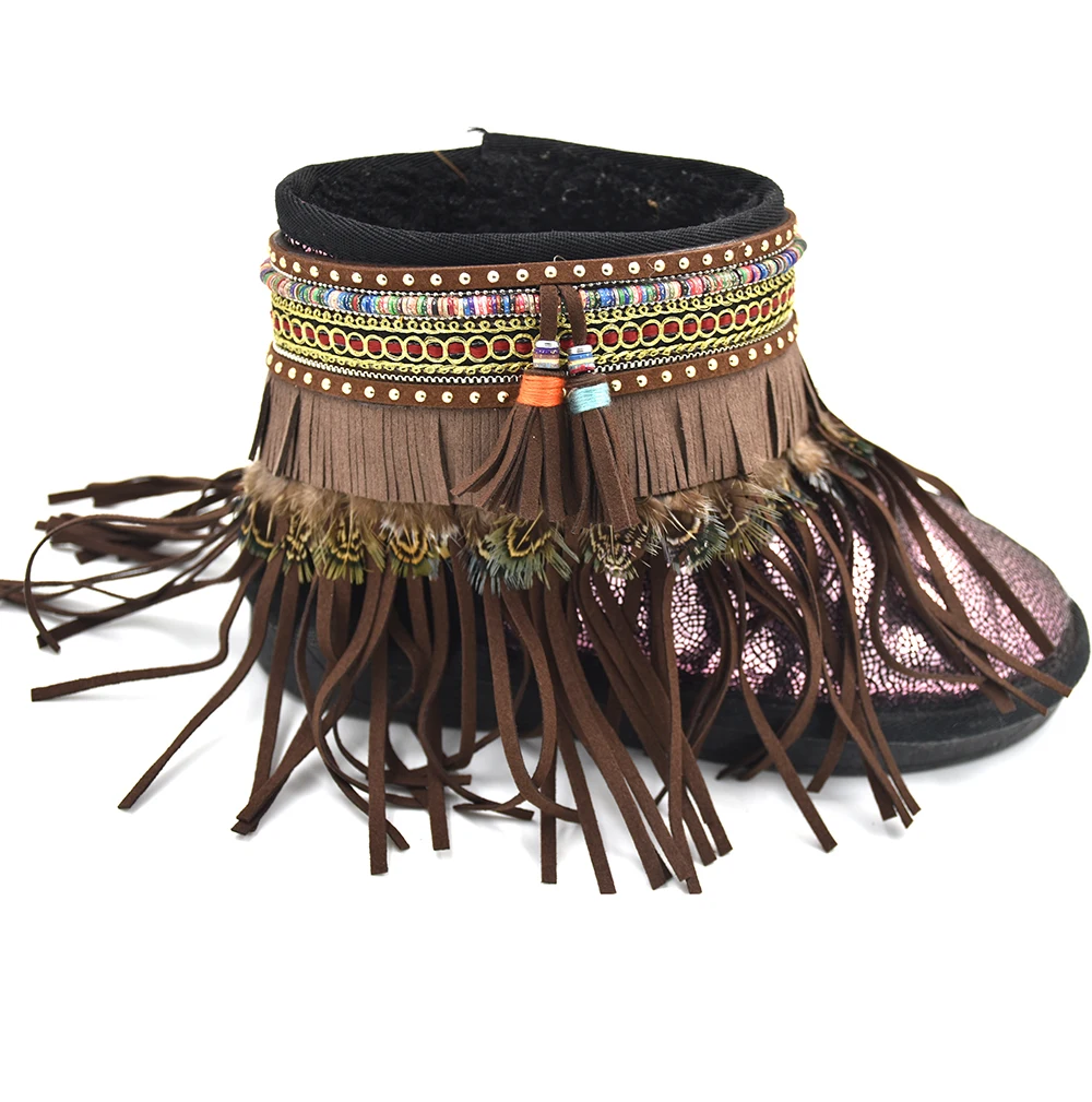Barefoot Sandals Boho anklet Hippie style Anklet bracelets Gypsy Barefoot tornozeleira pulseras tobilleras leather tassel Anklet