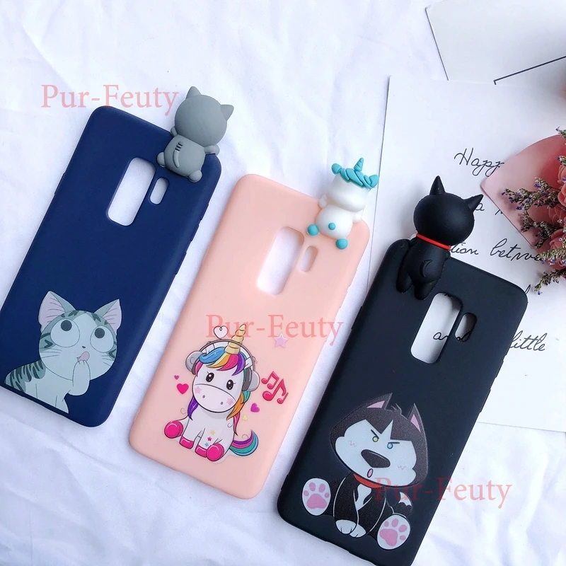 

Case for etui Samsung A6 A7 A8 A9 2018 3D Kawaii Unicorn Silicone fashion cute cartoon back Covers for Samsung Galaxy A6 A8 Plus