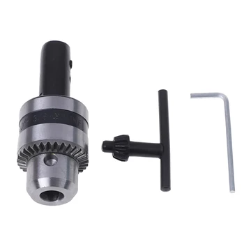 

1.5-10mm Drill Chuck Driver Converter 3/8'' 24UNF Quick Connect With Key Adaptor
