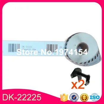 

20 Refill Rolls Generic DK-22225 Label 38mm*30.48M Continuous Compatible for Brother Label Printer White Color DK-2225 DK22225