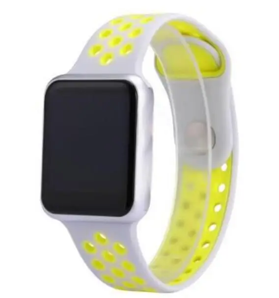 IWO 8 PLUS 44 мм часы 4 1:1 сердечный ритм чехол для смарт часов для apple iPhone Android телефон IWO 5 6 9 обновление не apple Watch - Цвет: NK YELLOW GRAY