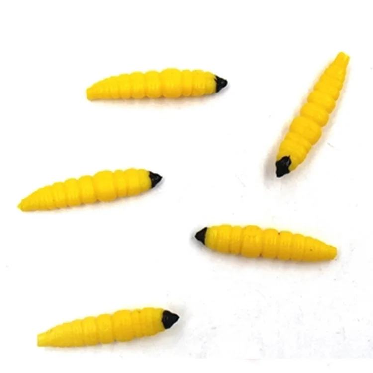 Рыболовные приманки рыболовные снасти приманки крючки 10 шт. Мягкие пластиковые бионические черви хлеб насекомые рыболовные приманки личинка Grub аксессуары