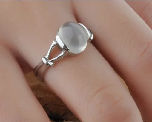 Кольцо из серебра 925 пробы с лунным камнем|engagement ring|925 sterling silver ringring |