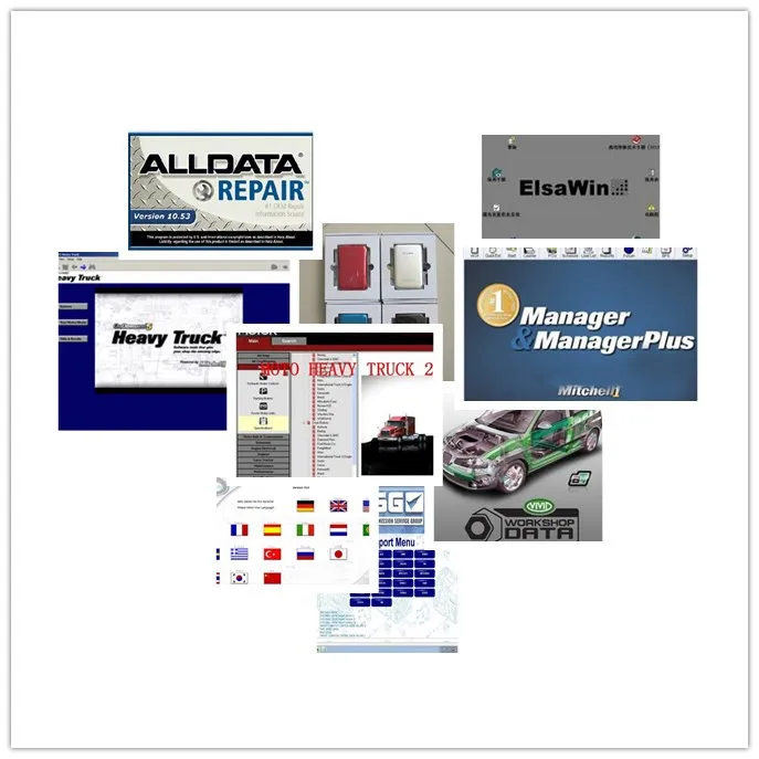 

Alldata Software All Data 10.53 Elsawin AtsG Motor Heavy Truck VIvid Workshop Auto Repair 49in1 Hdd 1TB