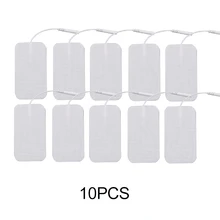 10 шт. 2 мм разъем самоклеющиеся Замена Tens электрод колодки квадратный мышечный Стимулятор Электрический цифровой машина массажер