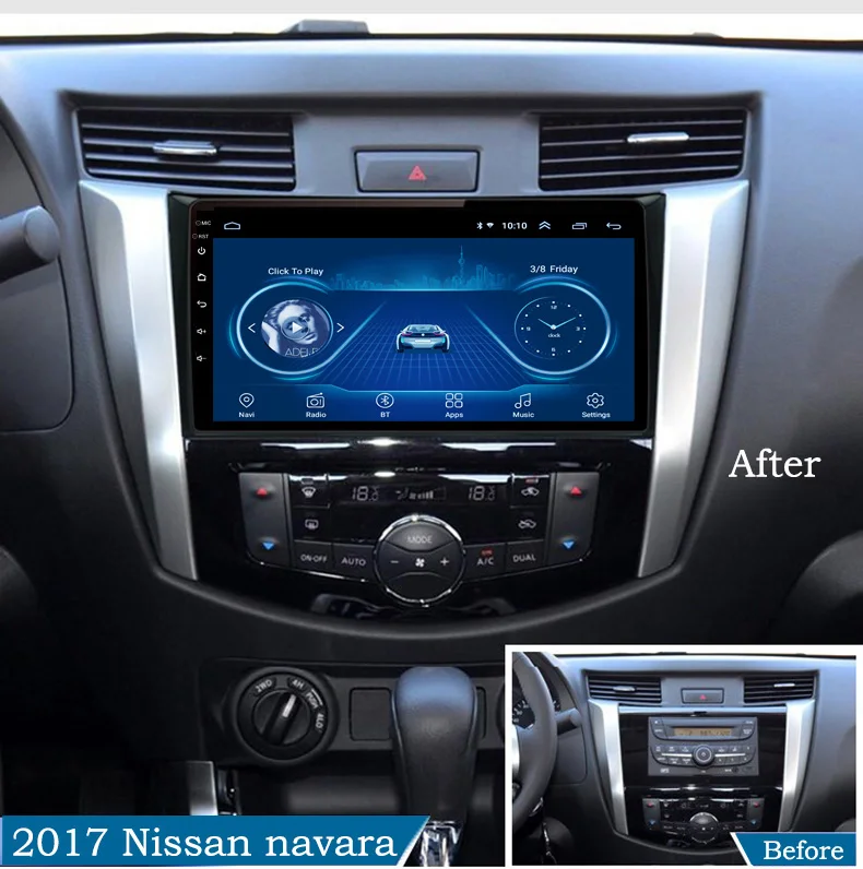 Best Super Slim Touch Screen Android 8.1 radio GPS Navigation for Nissan Navara NP300 murano  headunit Stereo Multimedia Bluetooth 2