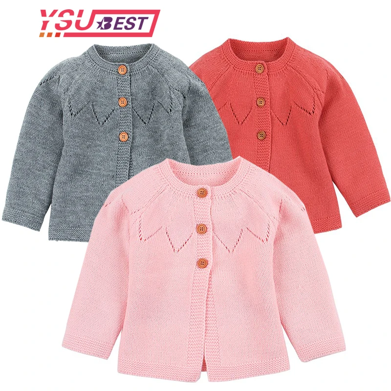 infant red cardigan sweater