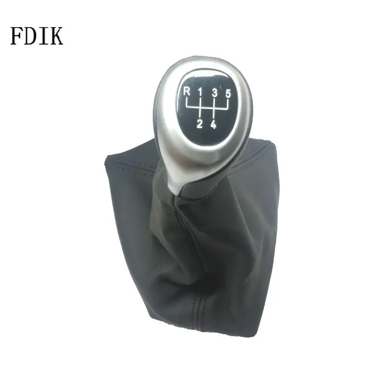 Fdik New Arrival Gear Shift Knob Boot Cover Stick Lever 5/6 Speed Emblem For F30 Car Accessories Silver Handle | Автомобили и