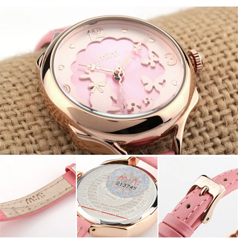 Роскошные Брендовые женские часы, модные водонепроницаемые часы с 3D браслетом кролика, Женские кварцевые наручные часы, часы для женщин Montres Femme