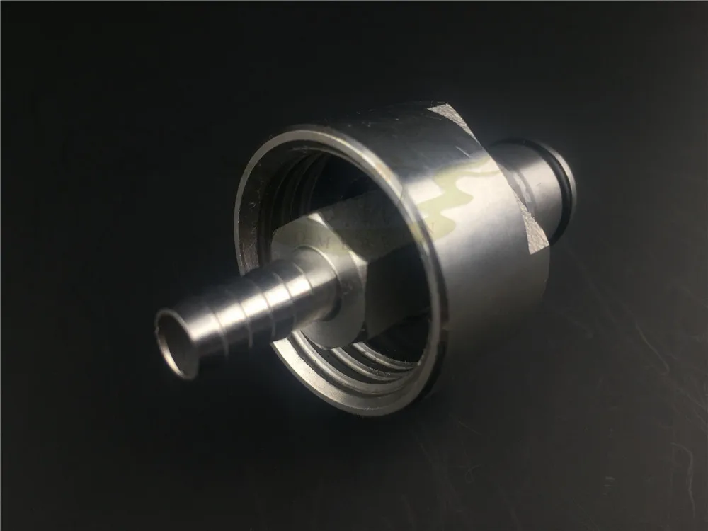 Carbonation Cap Carbonator- gas & Ball Lock Disconnect -14Barb With 1 feet silicone tube Homebrew Beer Kegging (5)