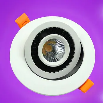 

Rotate 360 degrees 5W 7W 9W 12W COB LED Ceiling Downlight Epistar LED round Ceiling lamp Recessed Spot light
