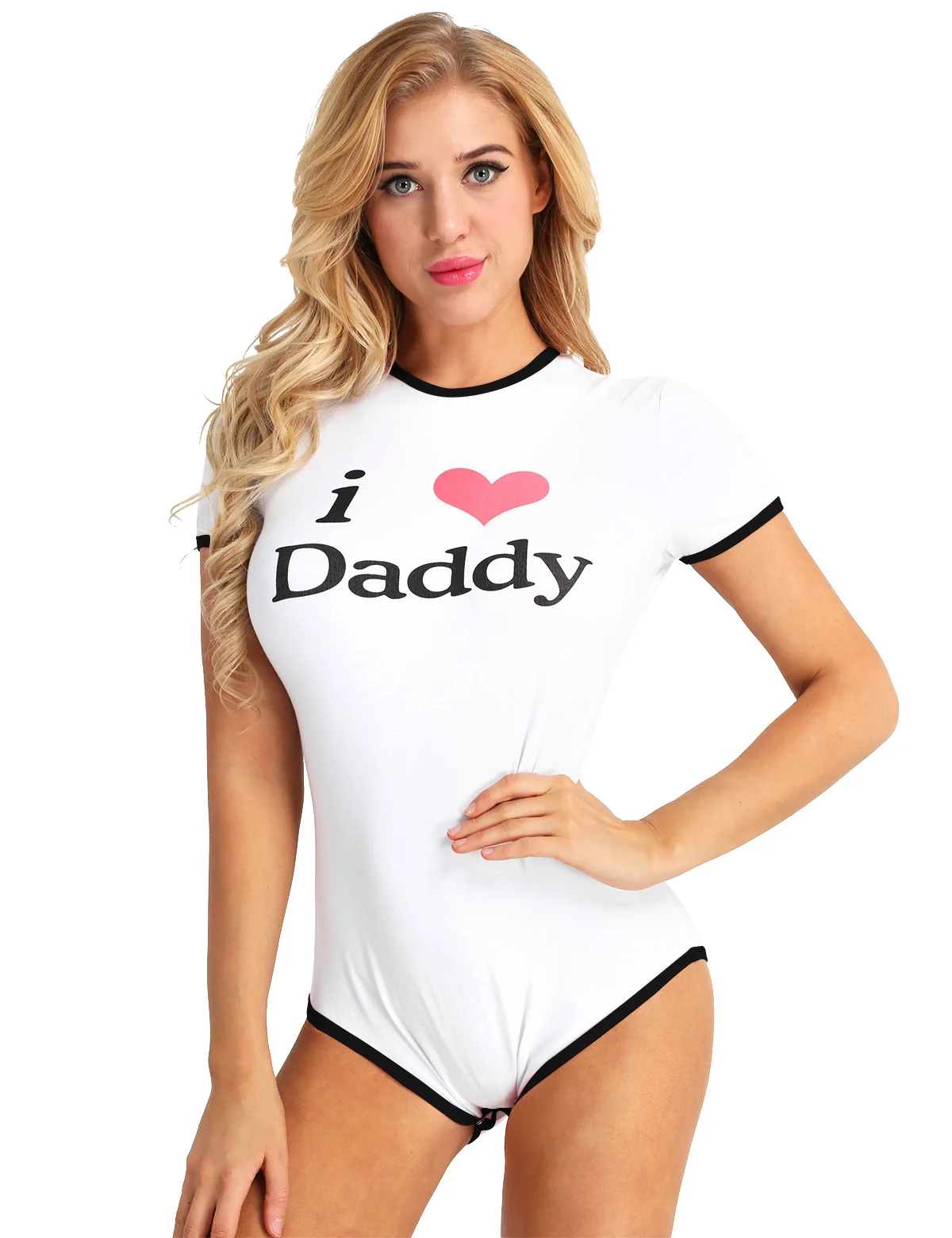 red lace bodysuit YiZYiF Women leopard Bodysuit nappy club Sexy Diaper Lover Romper Pajamas I Love Daddy Bodysuit 2018 Sexy Costume mesh bodysuit