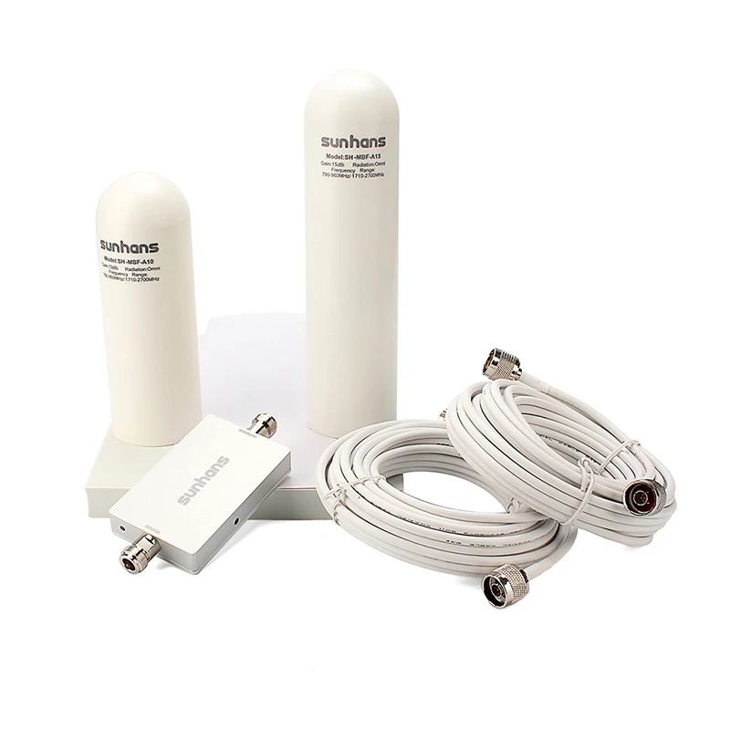 

Original SUNHANS 4G 1800MHz (Compatible 2G/3G) Cell Phone Repeater Mobile Signal Booster Glass steel antenna Signal Amplifier