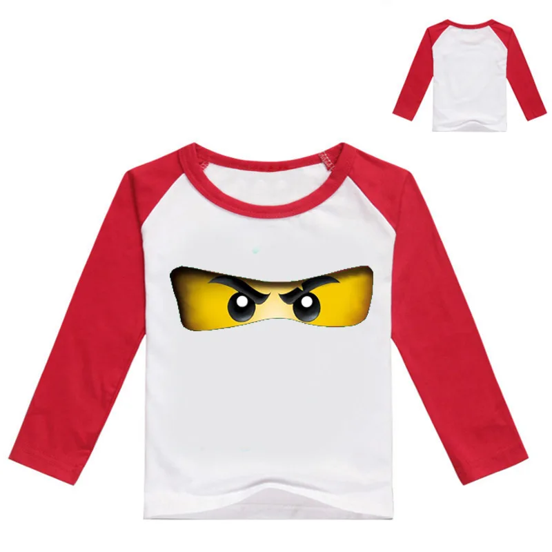 Boys Clothing Ninja Ninjago Cartoon Kids Long Sleeves T-shirt Movie Print T shirt Tees Boy Girls children Tops Kid Costume