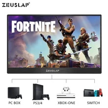 ZEUSLAP 15,6 дюймов 1080 P 72% NTSC мини металлический каркас Ультратонкий портативный монитор для huawei Mate20, samsung S9, iPAD pro 2018