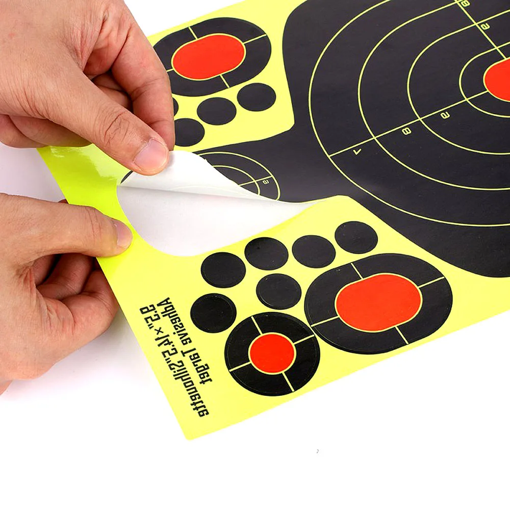 20 Pack Shooting Targets высокая видимость реактивный самоклеющийся силуэт бумажные листы