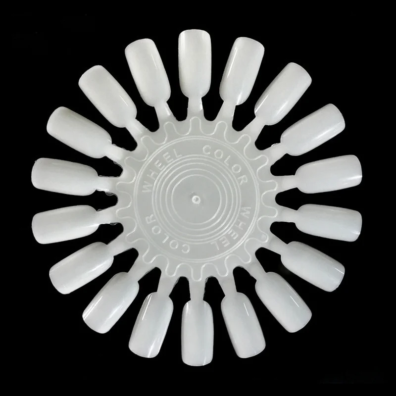 

10pcs Nail Color Display False Tips Nail Polish Practice Wheel Board Showing Shelf Model Swatches Nail Art Design Nuancier Ongle