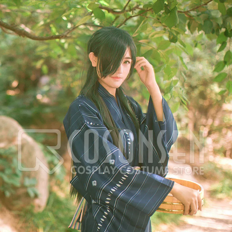 Костюм для косплея Touken Ranbu x Oedo Onsen Nikkari Aoe Yukata все размеры | Тематическая одежда и