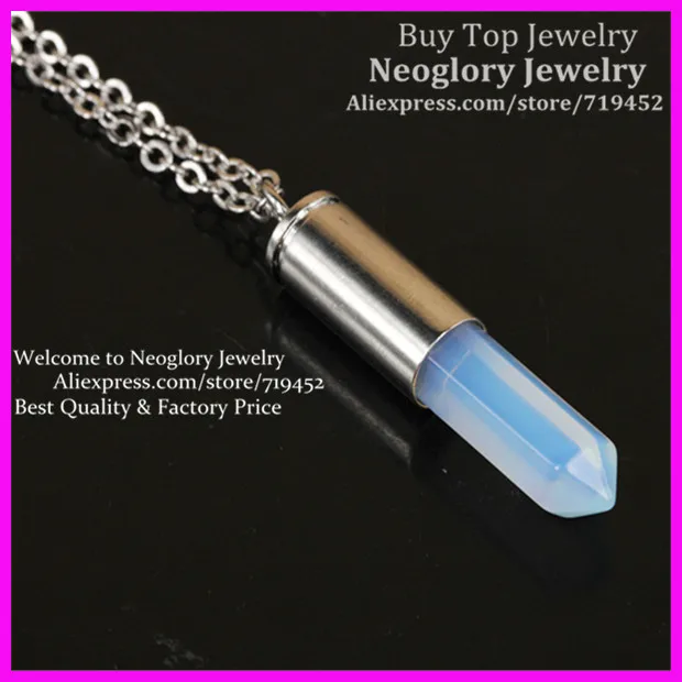 

10pcs Natural Opal Quartz Gems Point Bullet Necklace Silver Plated Casing Pendant Drusy Quartz Druzy Stone Pendant Necklace