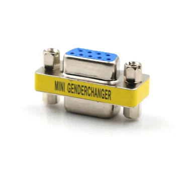 

DB9 9Pin Male To Male/Female To Female/Male To Female Mini Gender Changer Adapter RS232 Serial Plug Connector New