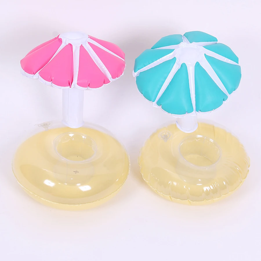 Hot sale Summer Pool Float Inflatable Umbrella Tree Drink Cup Holder