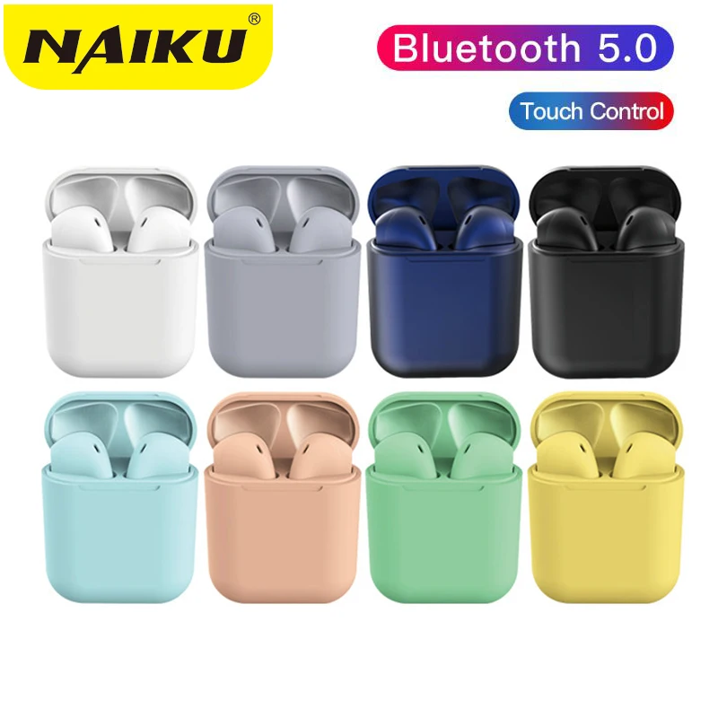 

Bluetooth Earphone 5.0 HIFI Wireless Headphons Sport Earbuds Headset Touch Control With Charging Box For All Smart Mobile Phone