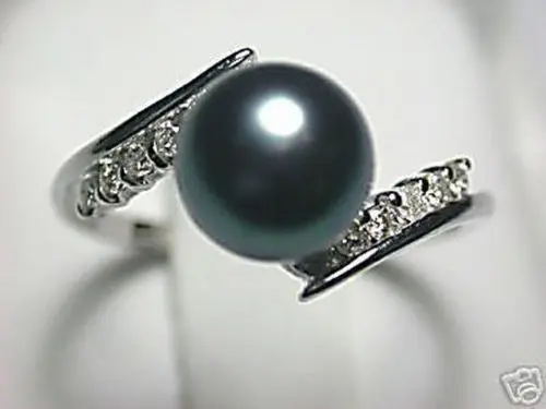 

Free shippingREL NTURL 18KGP BLCK KOY PERL RING SIZE 6-9 grde