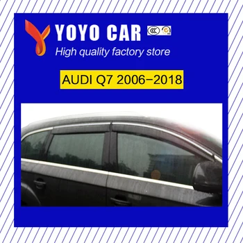 

High quality 4 Piece Injection molding trim vent shade rain sun wind deflector window visor for AUDI Q7 2006-2015 2016-2018