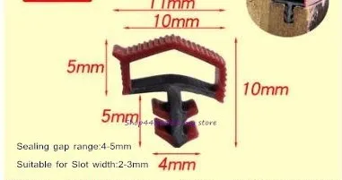 5 м Ttype деревянная дверь Краш бар артикуль окна двери и окна герметизация поездки с жесткой ножкой ветрозащитный слот для карт 20 различных размеров - Цвет: Type10