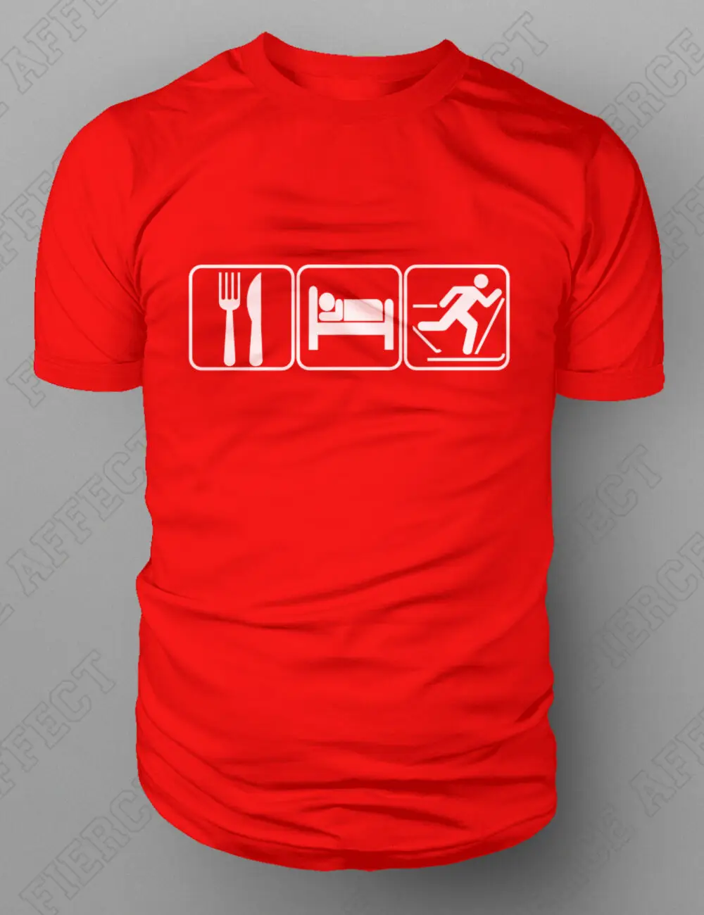 أكل النوم تزلج التي شيرت التزلج انحدار عبر البلاد Xc بجولة تي شيرت الرجال 2019 جديد طباعة الرجال T قميص الصيف رهيبة قمصان