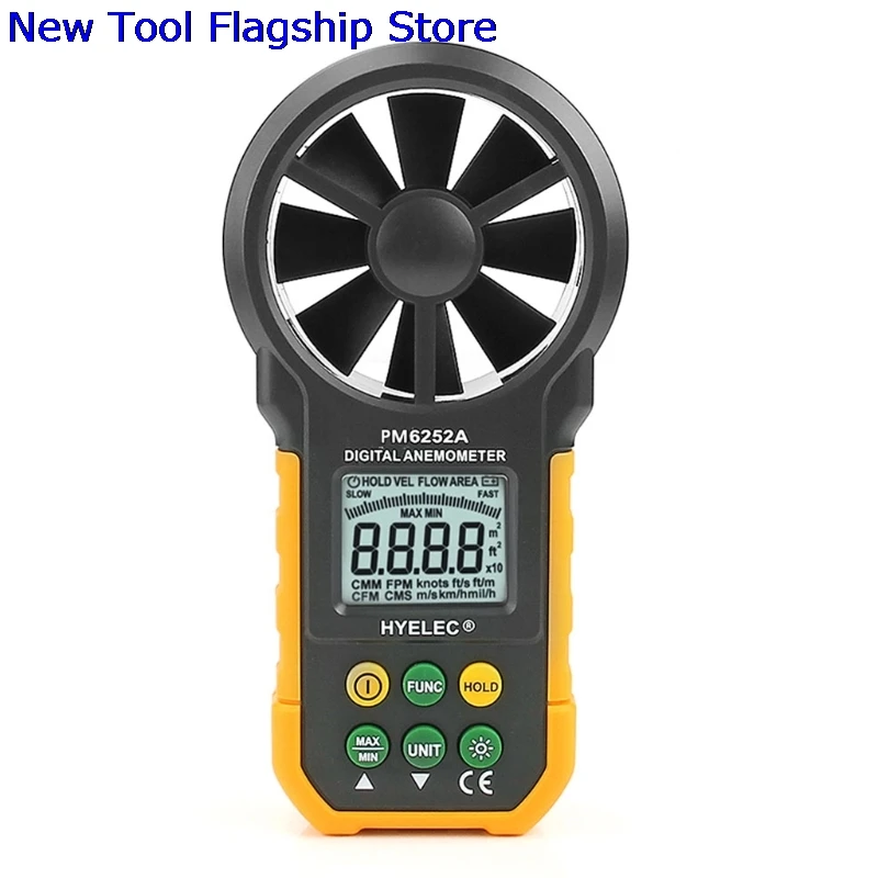 

HYELEC MS6252A Digital Air Speed Anemometer / Air Volume / Air Flow Test Meter