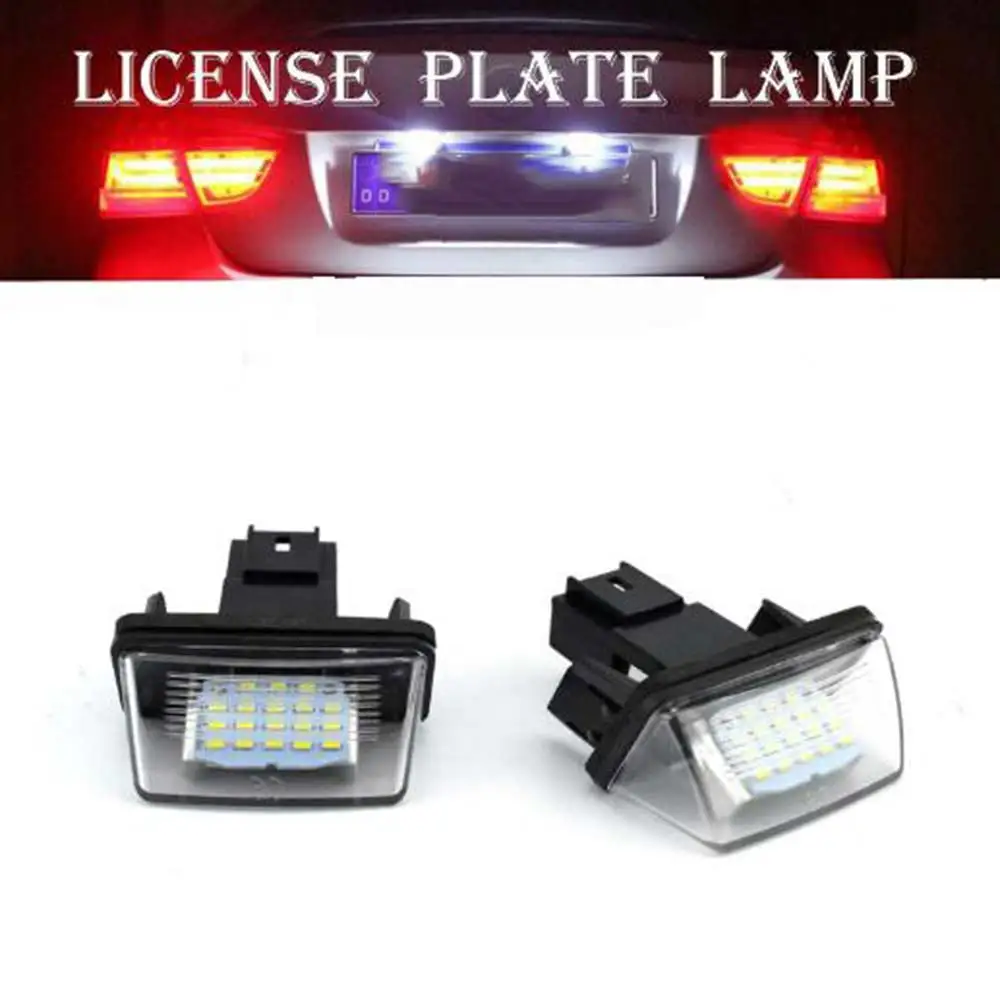 

1PC Car LED License Plate Light Rear Lamp For Citroen C3 C4 C5 For Peugeot 206 207 306 307 406 407 B9 M49 M59 for SAXO I SAXO II