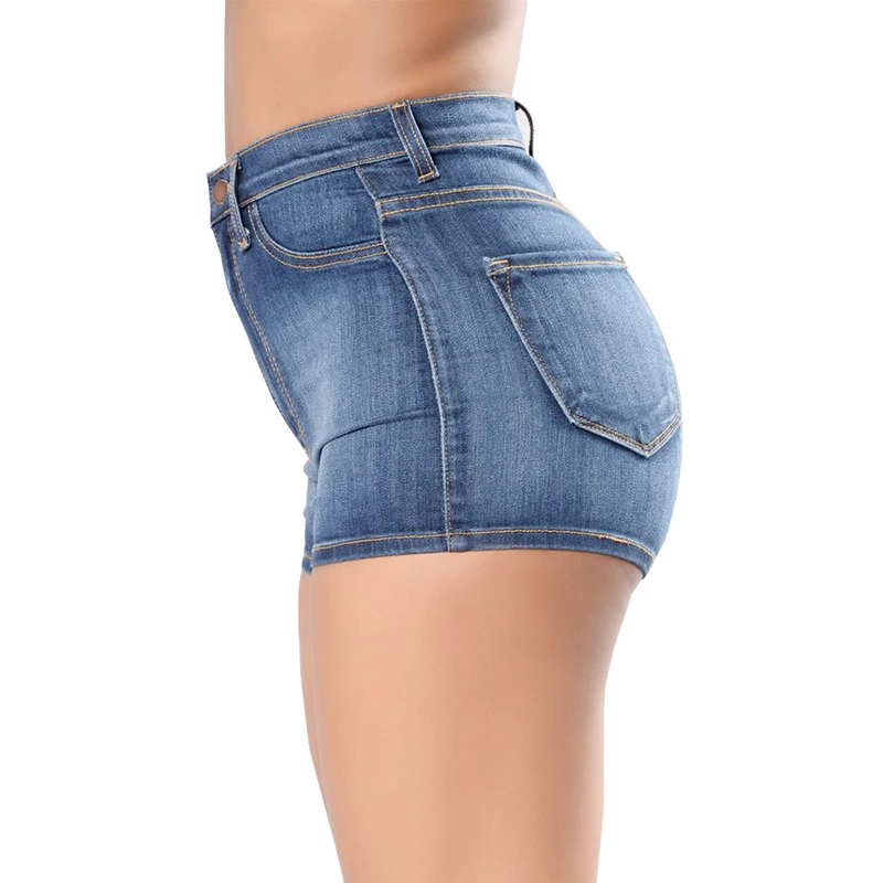 HMILY Высокая талия джинсы на молнии сексуальные женские джинсовые шорты модные Карманные женские джинсовые шорты короткие брендовые джинсы