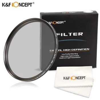 

K&F Concept Polarizer Slim CPL Camera Lens Filter 37/40.5/43/49/52/55/58/62/67/72/77/82mm For Nikon Canon Sony DSLR Camera