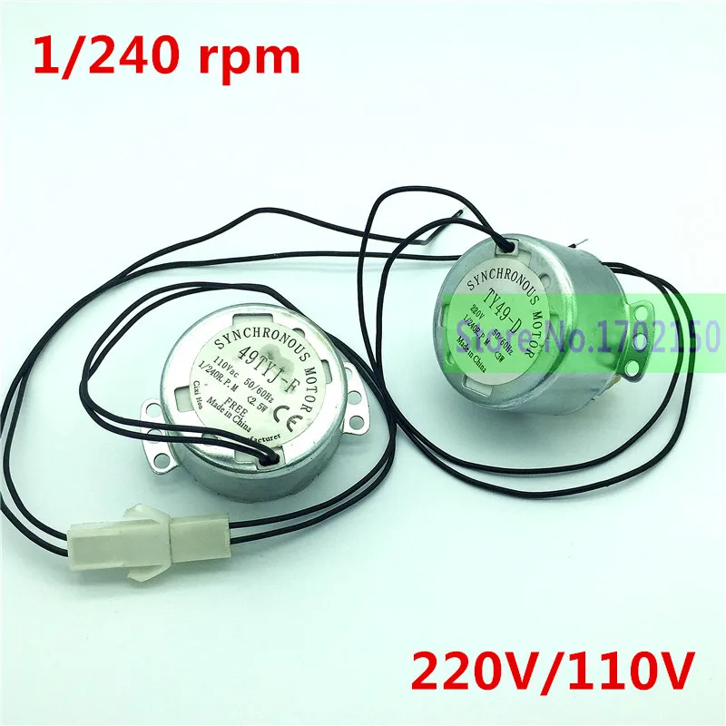 Motor de Viragem de Ovos para Transformar a Bandeja de Ovos Incubadora Automática Motor 1 – 240 Rpm 110v 220 v Acessórios 2 Pcs