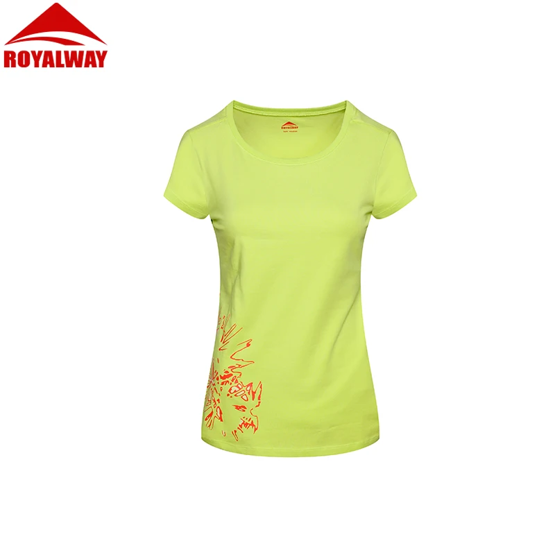 

Royalway Outdoor Women's Print short sleeved T-shirt for Climbing Hiking Camping#RFTL2037E
