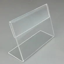 Акриловый держатель вывески из плексигласа Наклонный стол цена стенды этикеток, наклонный Стенд дисплея