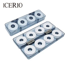 ICERIO Премиум ABS коробка для рыболовных снастей с мягкой EVA пенная леска катушки с 8 осями и 16 осями для варианта