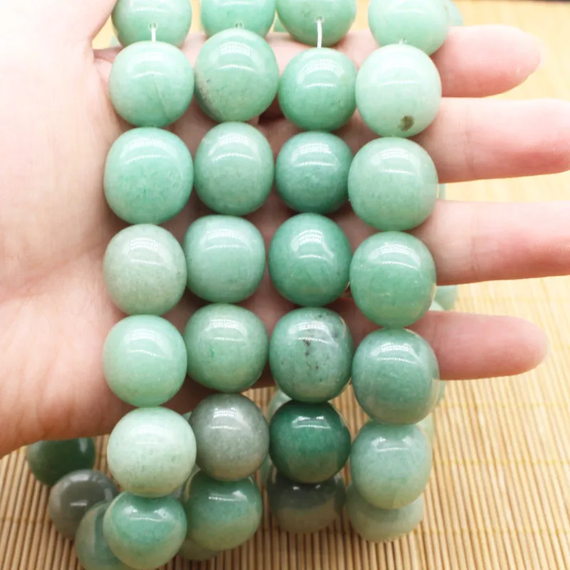 

16-19mm Natural Aventurine Smoth Freeform loose beads 15",Min. Order is $10,we provide mixed wholesale for all items !