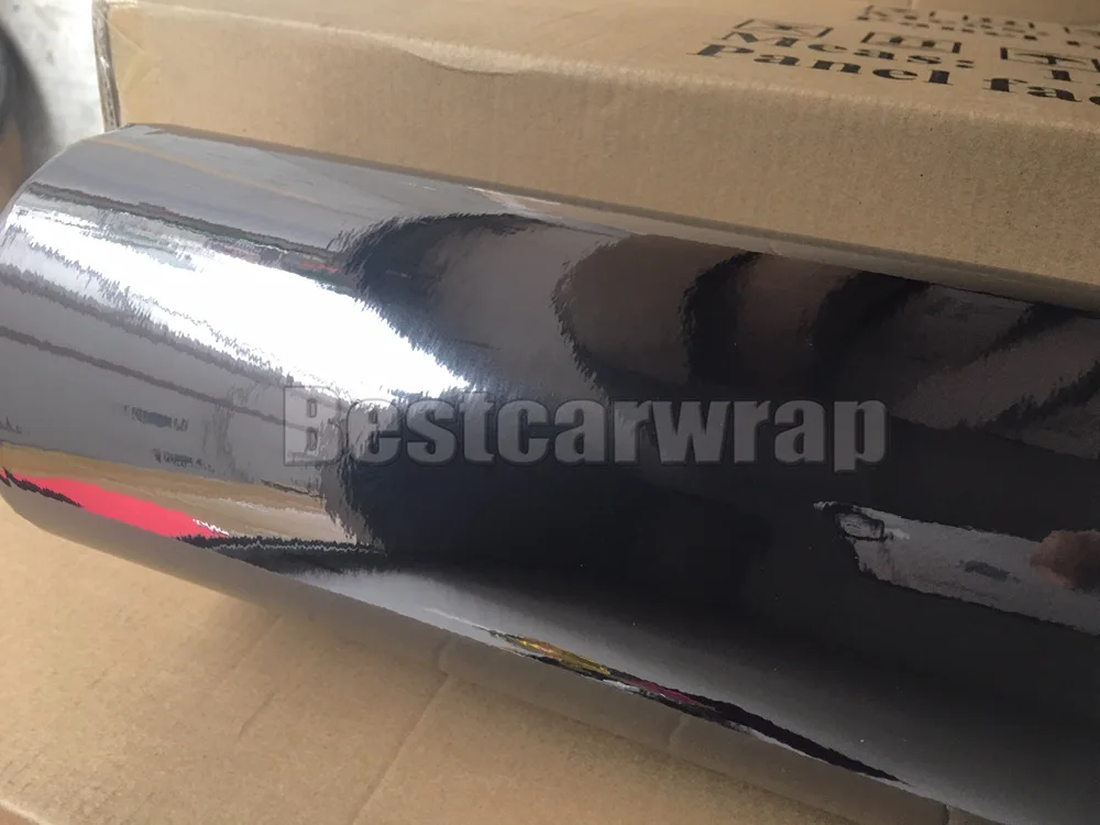 black chrome car wrap with high stretchable flexible car wrap hexis wrap foil (2)