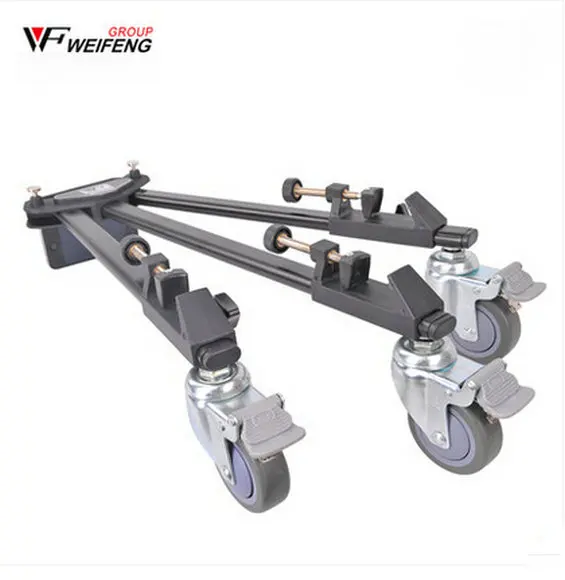 Professional Pro 3 Wheels Pulley Universal Folding Camera Tripod Dolly